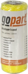 Sznurek murarski PP, 1.5 mm, żółty, 50 m 200030GP