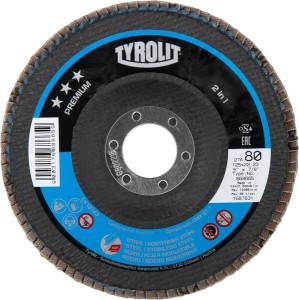 Tarcza szlifierska wachlarzowa, 125x22 mm K80 Secur Extra Tyrolit K19192