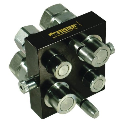 Szybkosprzęg Multifaster DN12/DN20-2 x 1/2" - 2 x 3/4" BSPP część ruchoma 2P5104AMC - Intertraktor