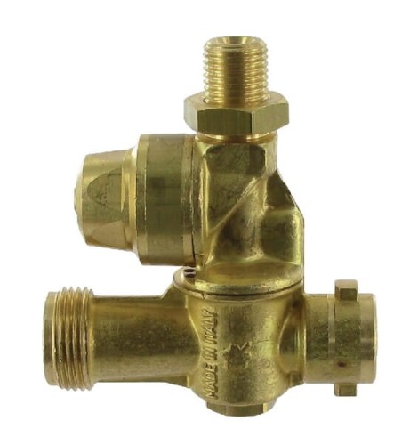 Uchwyt dyszy podwójny mosiądz 1/4" AG 8061746 - Intertraktor