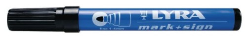 Marker permanentny Lyra, czarny HG4020099 - Intertraktor
