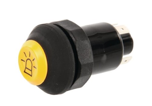 Przełącznik przyciskowy, lampy błyskowej, okrągły, żółty 11130090PN - Intertraktor