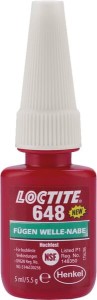 Klej mocujący 648 Loctite, 5 ml LC1804041