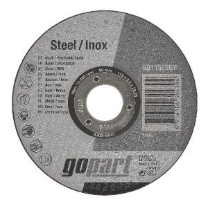 Tarcza do cięcia stal / inox gopart, płaska, 115 x 2,5 mm GD11525GP