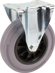 Koła skrętne z czarnymi oponami gumowymi 3478PIR200P63