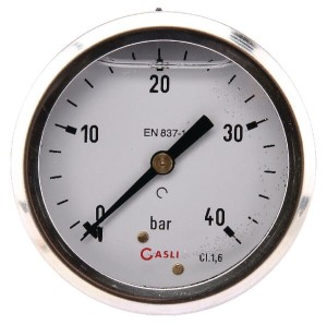 Manometr ø63 mm 0–40 bar przyłącze tylne 1/4" MA6340B04SSGF