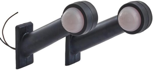 Lampa obrysowa 12V czerwona/biała przykręcana Hella 2XS955232001 - Intertraktor