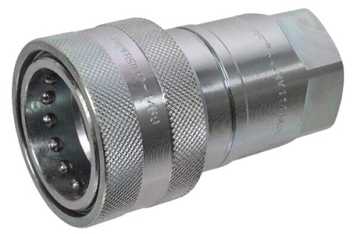 Szybkozłącze gniazdo 1 1/4" gwint wew. 1 1/4" BSP z zaworem grzybkowym NV NV114GASF - Intertraktor