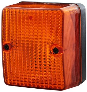 Lampa kierunkowskazu, 21W kwadratowa 12V pomarańczowa przykręcana Hella 2BA996012061