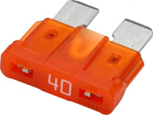 Bezpiecznik płaski, 32V 40A L=18.8 mm pomarańczowy op. 5 szt. Hella 8JS711683851 - Intertraktor