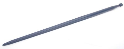 Ząb ładowacza, prosty, profil gwiazda 35x1100 mm końcówka szpiczasta z nakrętką M20x1.5 niebieski FST FT9025 - Intertraktor