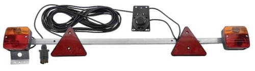 Zestaw lamp na belce, 1000-1600mm z trójkątem odblaskowym 12m LA91270GP - Intertraktor