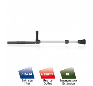 Double lance 985 mm, stainless steel HD400300