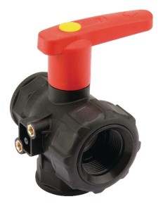 Zawór kulowy 1-1/4" 3-drożny z długą dźwignią 45531115A