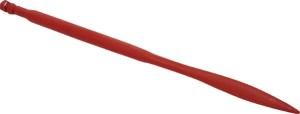 Ząb ładowacza, prosty, profil kwadratowy 36x900 mm końcówka płaska z nakrętką M22x1.5 czerwony SHW FT3