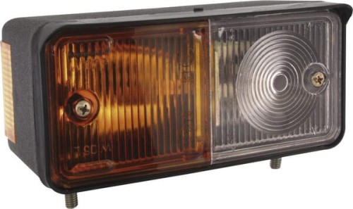 Lampa kierunkowskazu i pozycyjna, żarówkowa, prawa przednia 12/24V przykręcana 150x77 mm Waś 1400691110 - Intertraktor