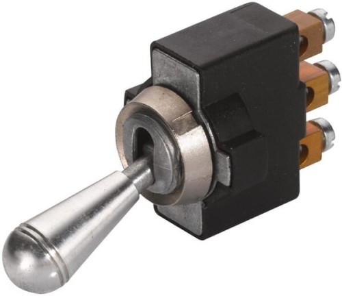 Przełącznik przechylny, S28, 3-pin Ø 12.5 mm chromowany 6FG002312001 - Intertraktor