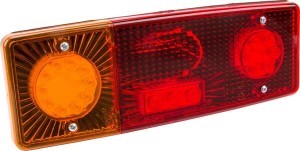 Lampa tylna zespolona LED, lewa, prostokątna, 12/24V 5-pinowa Kramp LA40020