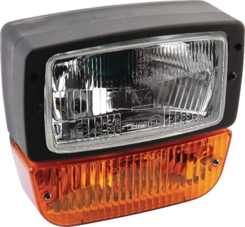 Reflektor z kierunkowskazem, lewy, kwadratowy przykręcany z wtyczką Deutsch 6-pin Cobo 05098200 - Intertraktor