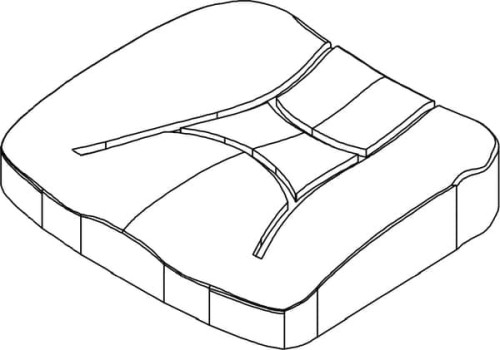 Poduszka siedzenia  TS60066GP - Intertraktor