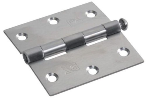 Zawias czworokątny 75x75 mm ze stali A2 HS350133 - Intertraktor
