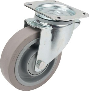Koła skrętne z elastycznymi oponami gumowymi 3470UFP160P63
