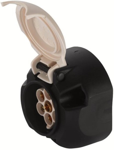Gniazdo 7 - biegunowe 12 V, nadbudowane, PCV, Hella 8JB001943041 - Intertraktor