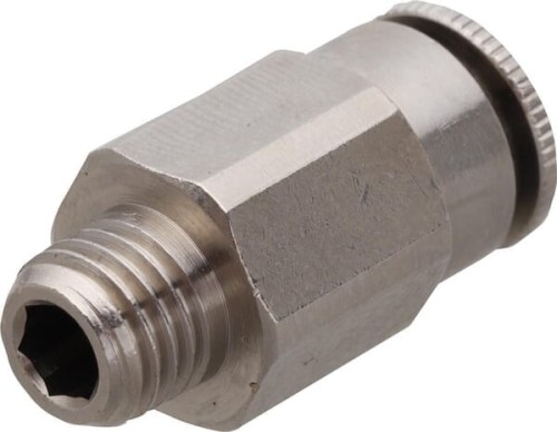 Szybkozłącze proste Ø 6 mm gwint zewnętrzny M8x1 Kramp CLSG6MK81 - Intertraktor