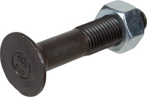 Śruba płużna 1-noskowa DIN604 M16x80 mm kl. 8.8 z nakrętką 16801N