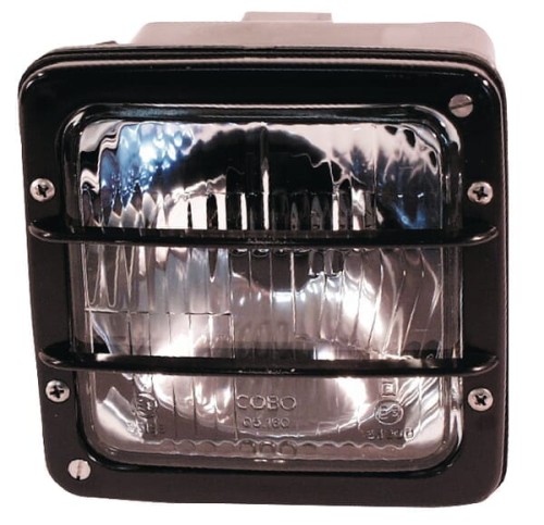 Reflektor halogenowy, kwadratowy, 12/24V lewy/prawy przykręcany Cobo 05161000 - Intertraktor