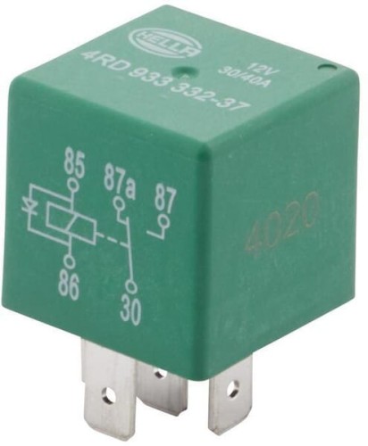 Przekaźnik 30/40A, 12V, 5 pin z diodą gaszącą/zabezpieczającą 4RD933332371 - Intertraktor