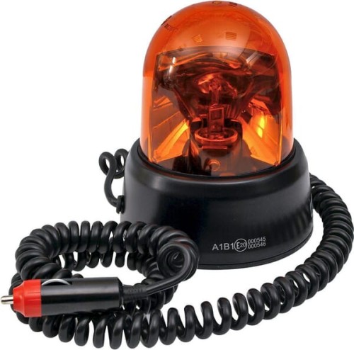 Lampa błyskowa, 12V na magnes, Ø 130 mm L=140 mm 1400840105 - Intertraktor