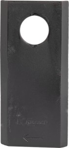 Nożyk kosiarki rotacyjnej prawy 105x48x4.3 mm otwór Ø 20 mm okrągły pasuje do Kuhn 25 szt. K6801420KR