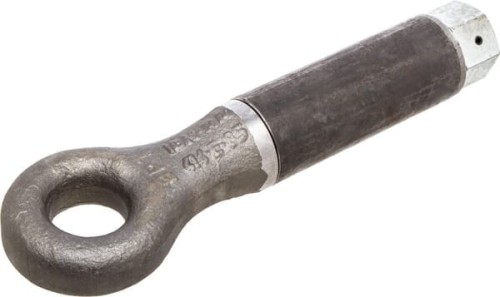 Ucho zaczepu do wspawania, E414, L-370 mm Ø 45 mm 2050 kg 6T 519330047 - Intertraktor