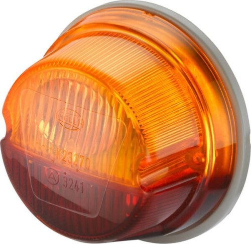 Lampa tylna zespolona, okrągła 12V czerwona/pomarańczowa przykręcana Ø 78 mm Hella 2SB001259261 - Intertraktor