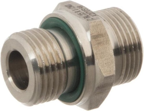 Przyłącze proste z uszczelką M22x1.5 15L R1/2 stal nierdzewna GES15LR12WDRVS - Intertraktor