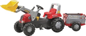 Traktor Rolly Junior z ładowaczem, przyczepką i z napędem na pedały R811397