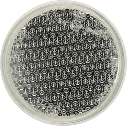 Odblask okrągły ze śrubą, biały 1415000010 - Intertraktor