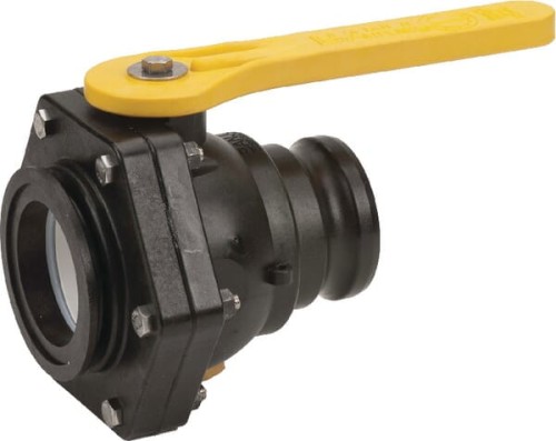 Zawór kulowy 2-drożny kołnierz 3” x Camlock element V 3” MVSF300FP - Intertraktor