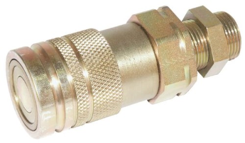 Szybkozłącze płaskie SKV-F gniazdo 1/2" gwint zewnętrzny grodziowy M24x1.5 16S SKVF12T24 - Intertraktor
