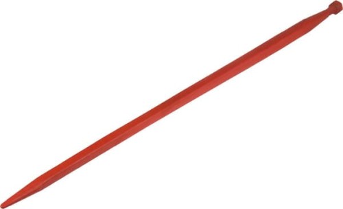 Ząb ładowacza, prosty, profil kwadratowy 36x1000 mm końcówka szpiczasta z nakrętką M20x1.5 czerwony Kverneland KK221155 - Intertraktor