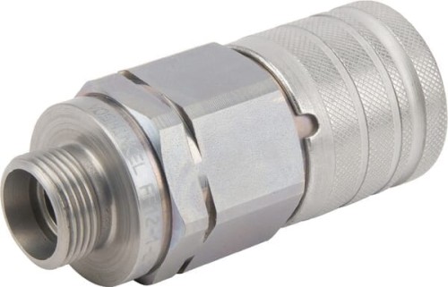 Szybkozłącze płaskie SKV-M gniazdo 1/2" gwint zewnętrzny M22x1.5 15L SKVF12L22 - Intertraktor