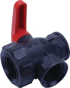 Zawór kulowy 1 1/4", 3-drogowy ze strumieniem przerywanym 45521115