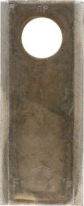 Nożyk kosiarki rotacyjnej lewy/prawy 98x40x3 mm otwór Ø 19 mm okrągły pasuje do Galfre/Kidd 25 szt. 98DKR