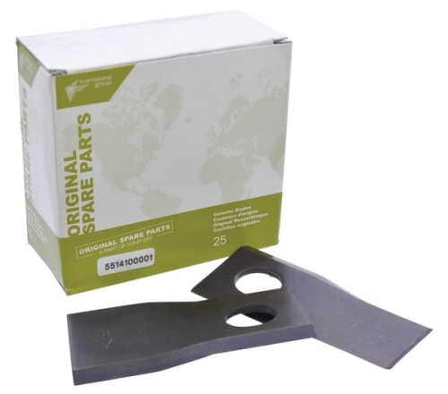 Nożyk kosiarki rotacyjnej prawy 105x48x4 mm owalny otwór 23.0x20.5 mm pasuje do Taarup 25 szt. KT5514100001 - Intertraktor
