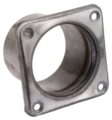 Króciec z kołnierzem czworokątnym do gnojowicy czarny 6" 6305001Z - Intertraktor
