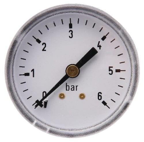 Manometr ø50 mm 0–6 bar przyłącze tylne 1/4" MA506B04ST - Intertraktor