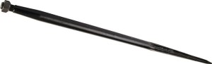 Ząb ładowacza, prosty, profil podwójne T 42x1400 mm końcówka szpiczasta z nakrętką M28x1.5 czarny Battista Porteri FT19