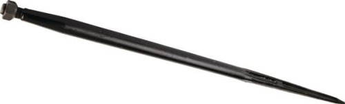 Ząb ładowacza, prosty, profil podwójne T 42x1400 mm końcówka szpiczasta z nakrętką M28x1.5 czarny Battista Porteri FT19 - Intertraktor