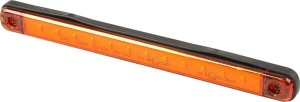 Lampa obrysowa LED, prostokątna, 12/24V pomarańczowa, przykręcana 12 LED Waś 1400300720